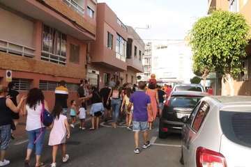 Un pasacalles anima a Melenara a vivir sus fiestas (Foto Briand Rodríguez)